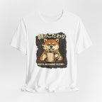Akita Morning Blend Tee | Shiba Inu Coffee Dog Illustration