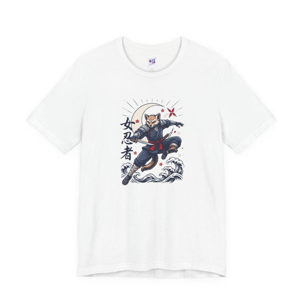 Ninja Cat Tee — Japanese Samurai Cat Graphic T-Shirt