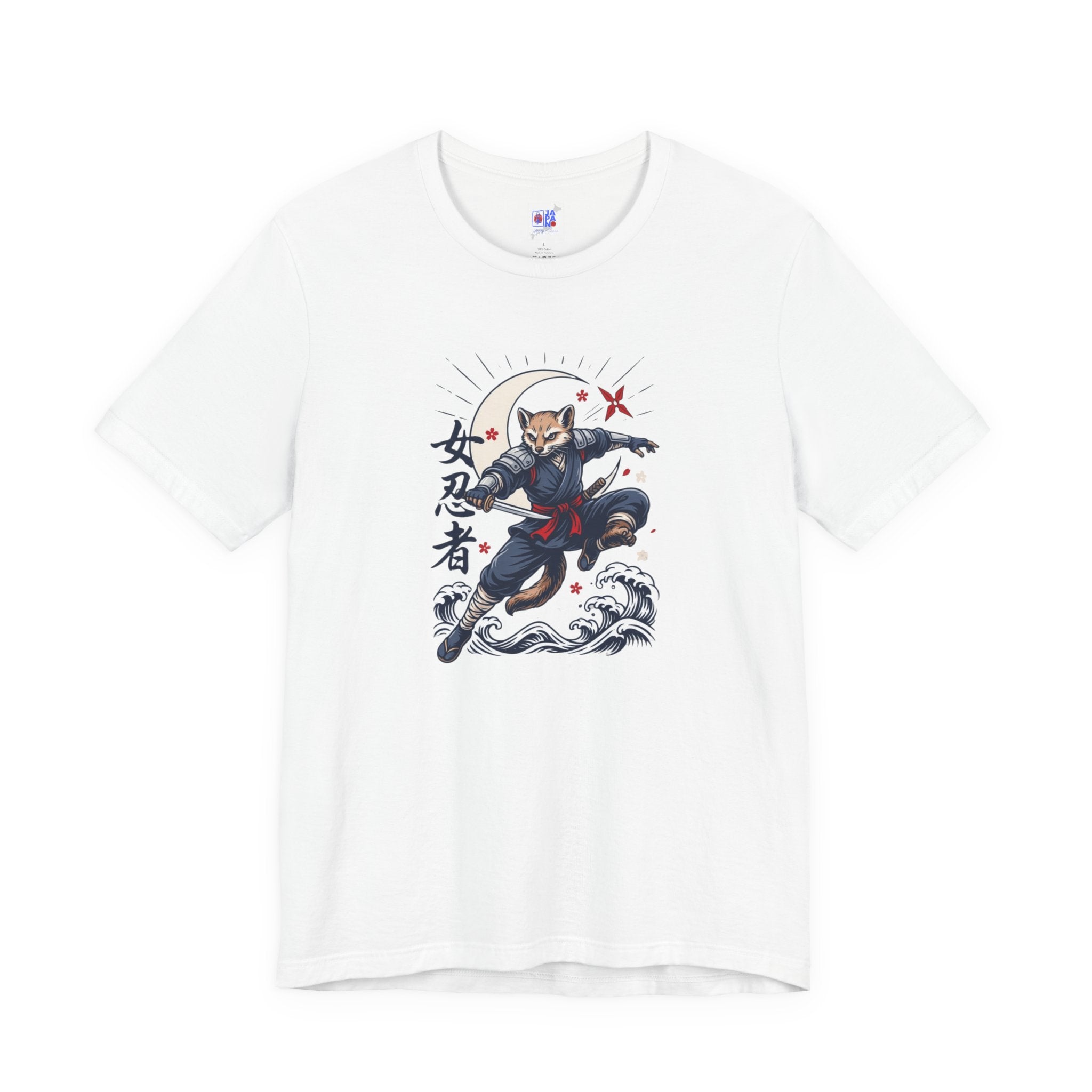 Ninja Cat Tee — Japanese Samurai Cat Graphic T-Shirt