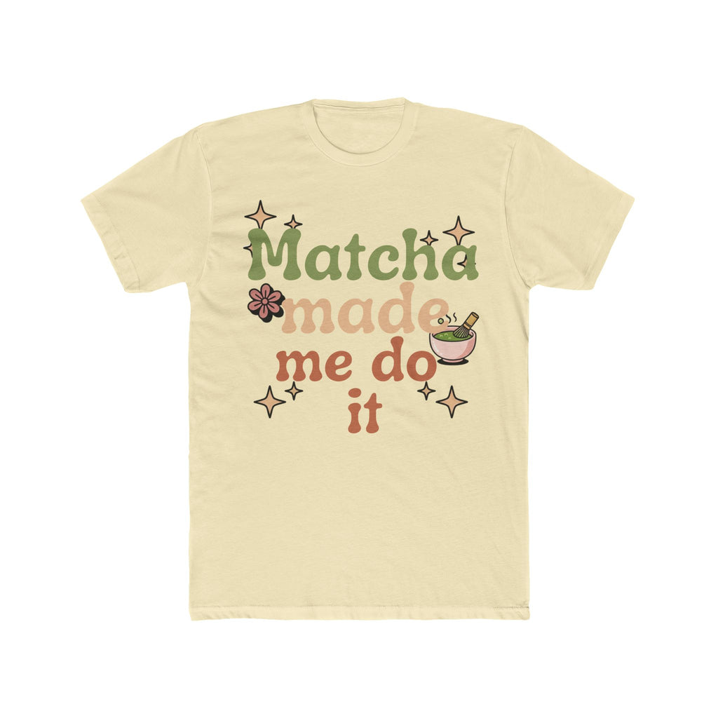 Matcha Made Me Do It Tee | Front-Print Typography Graphic | Matcha Collection