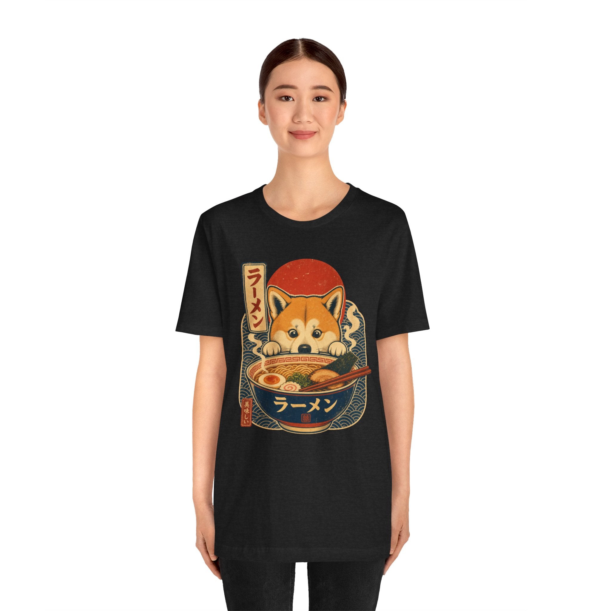 Kawaii Shiba Inu Ramen T-Shirt — Cute Japanese Dog Noodle Tee (Happy Ramen Gift)