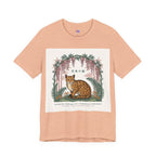 Leopard Garden Tee — Vintage Botanical Cat Graphic Shirt