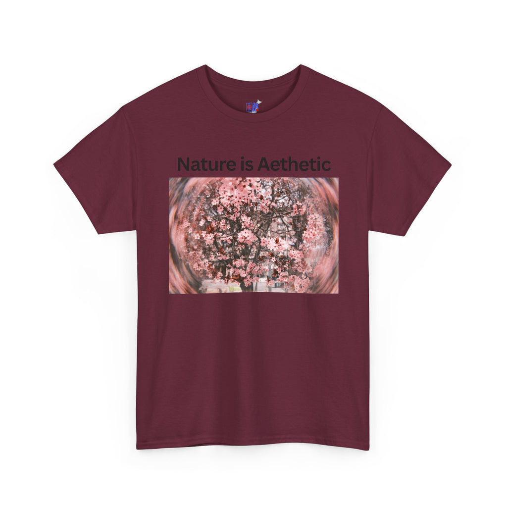 Nature Is Aesthetic Pink Sakura Floral T-Shirt