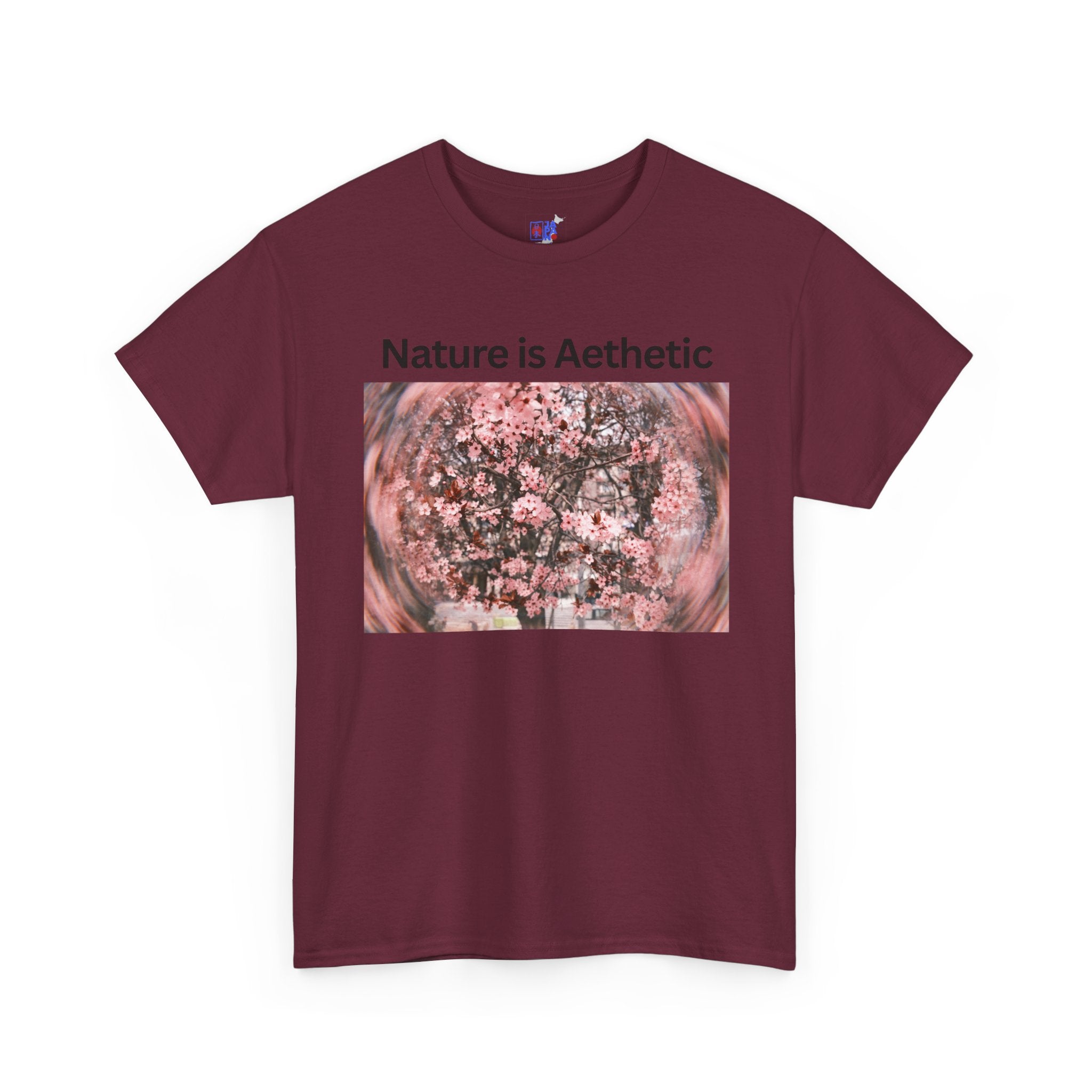 Nature Is Aesthetic Pink Sakura Floral T-Shirt