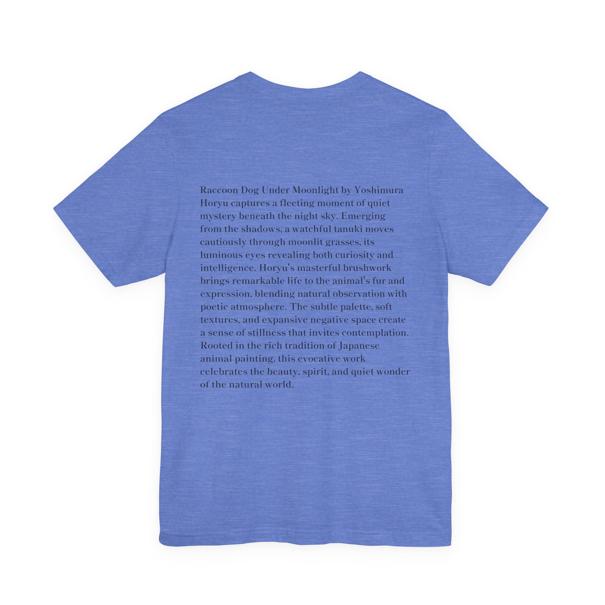 Yoshimura Horyu "Raccoon Dog Under Moonlight",  Japanese Art Museum T-Shirt