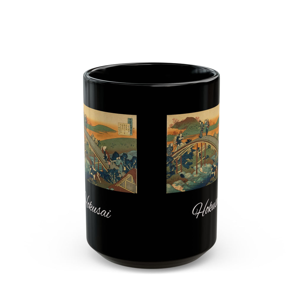 Hokusai Katsushika Hokusai Ukiyo-e Black Coffee Mug (11oz/15oz)