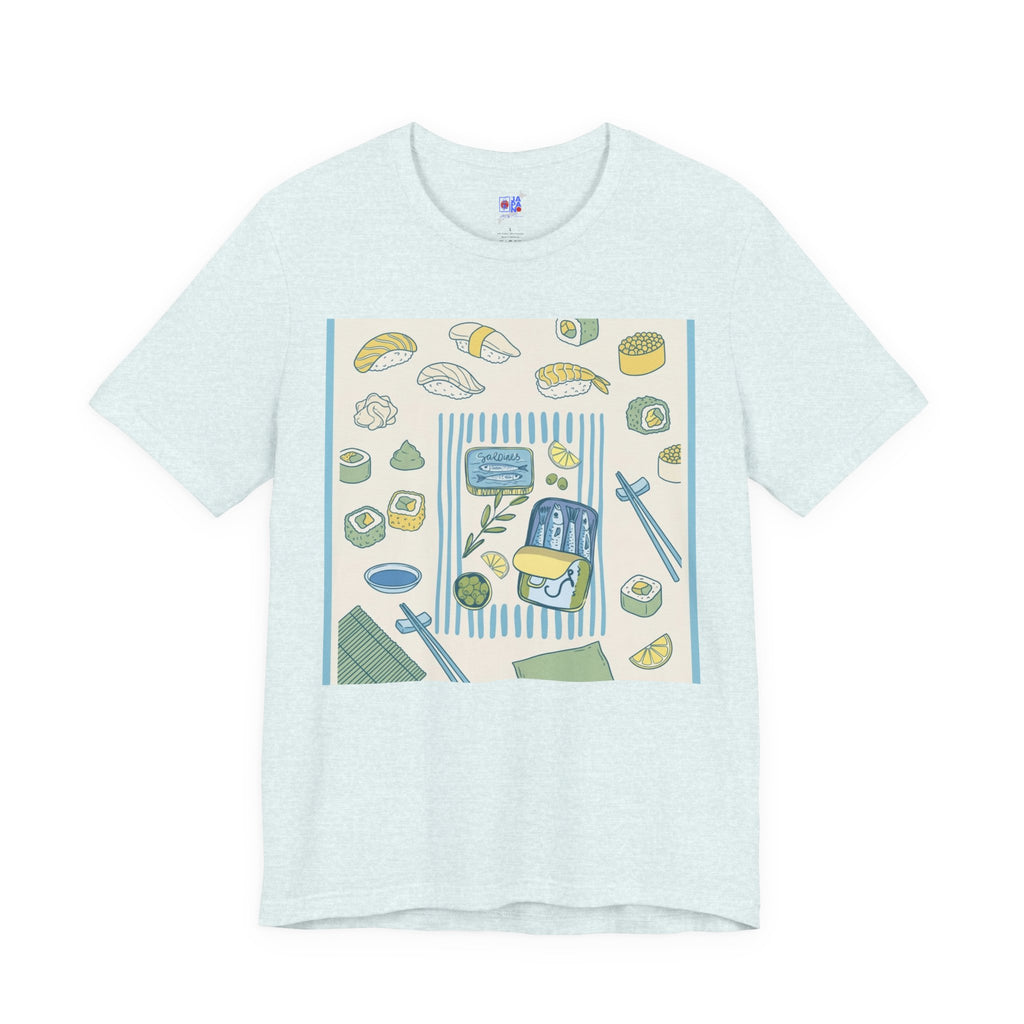 Sushi Picnic Tee, Cute Bento & Sushi Illustration T-Shirt