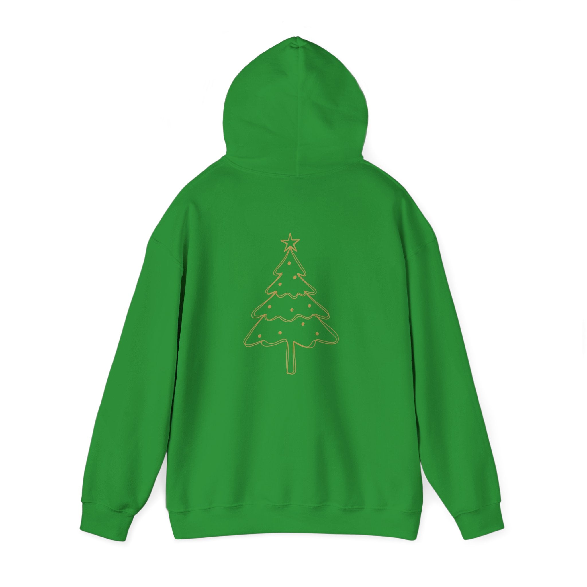 Christmas Cabin Hoodie | 'Home for the Holidays' Green Holiday Hoodie