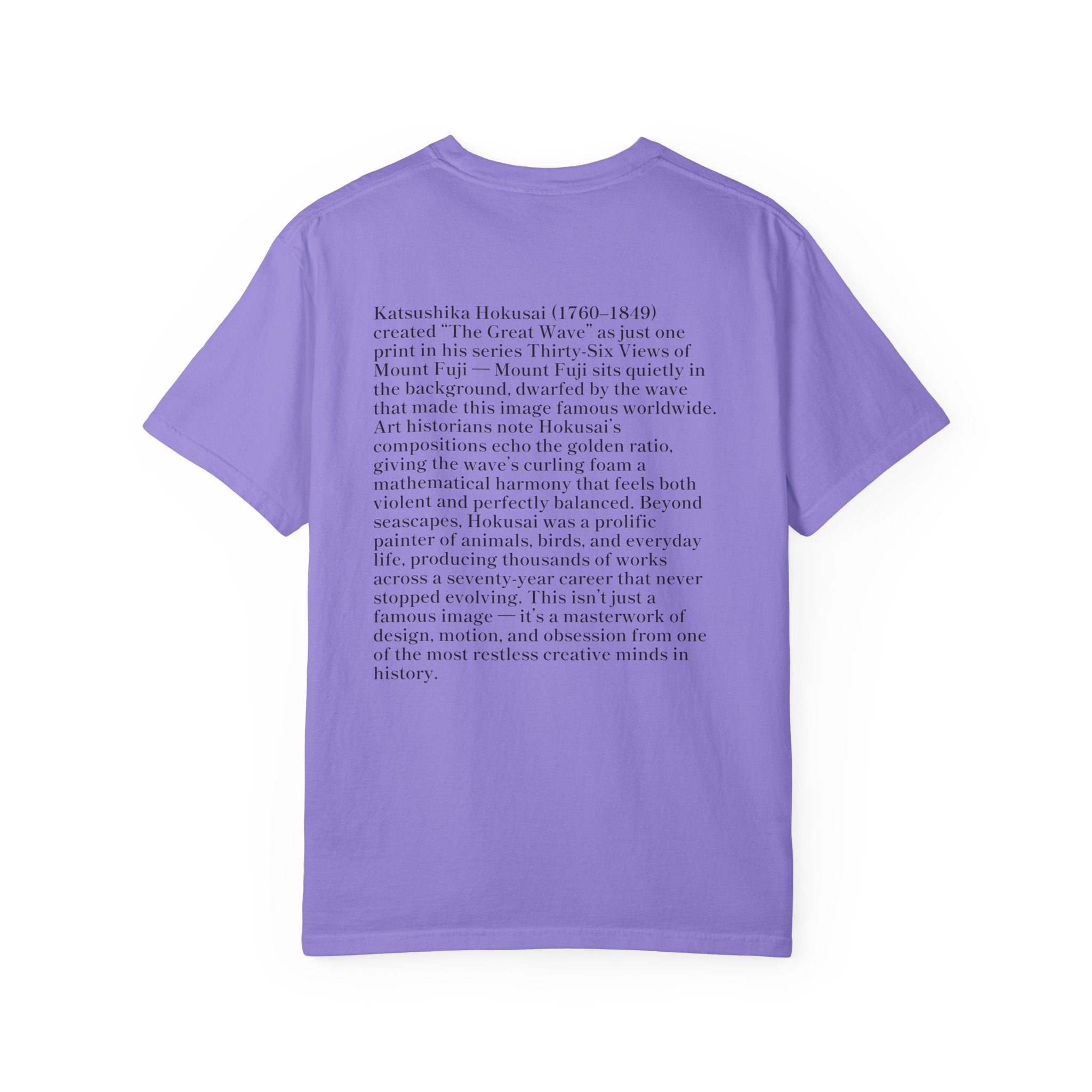 The Great Wave of Kanagawa Hokusai Art Tee Lighter color version — Comfort Colors 1717 Vintage Fit T-Shirt for Women