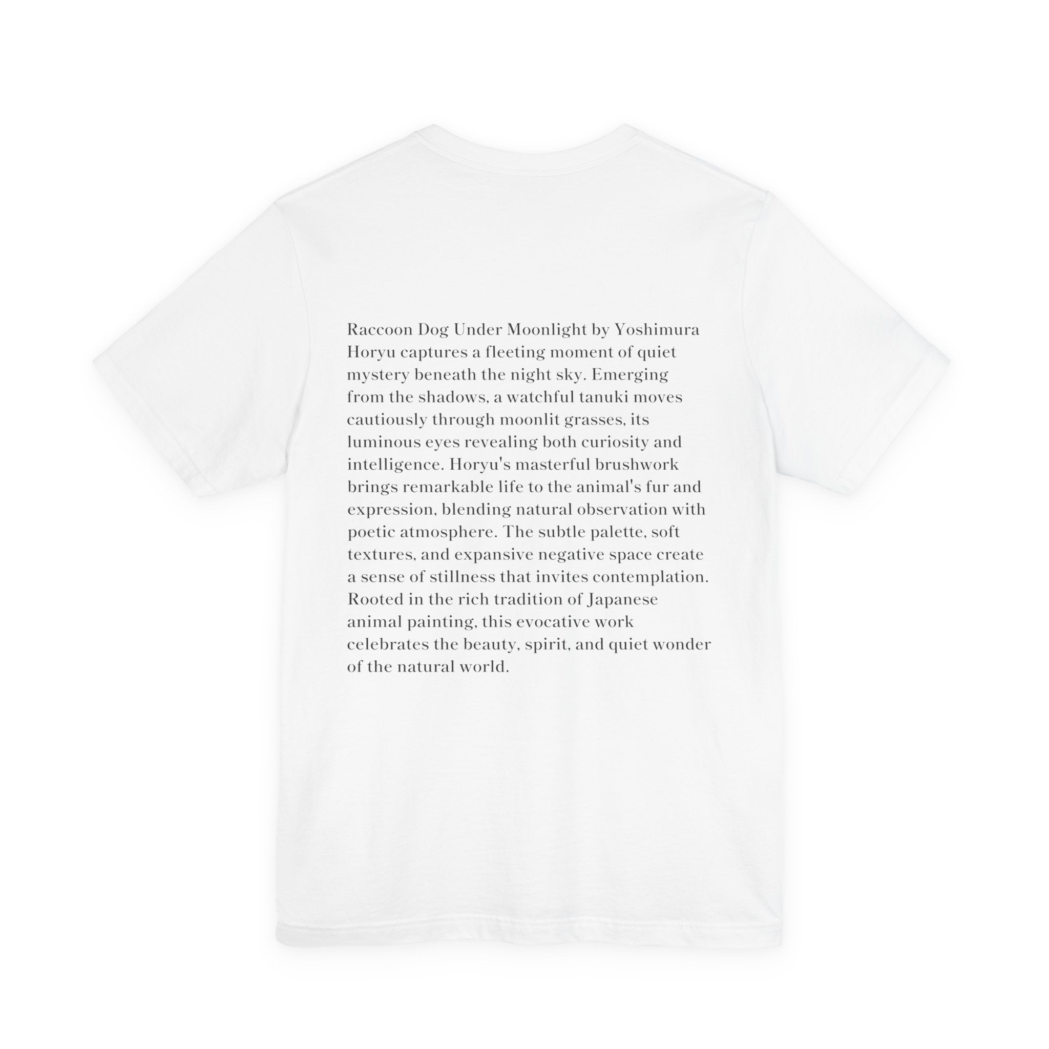Yoshimura Horyu "Raccoon Dog Under Moonlight",  Japanese Art Museum T-Shirt