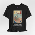 Utagawa Kuniyoshi "A Lovely Garland" — Tamatori-hime & the Dragon King | Ukiyo-e Art Tee (Dark)
