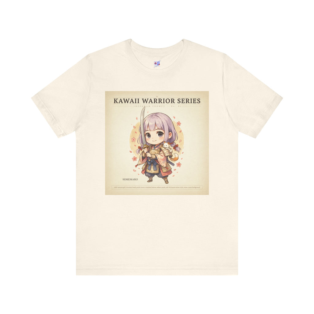 Kawaii Warrior Series T-Shirt, Cute Anime Chibi Warrior Graphic Tee