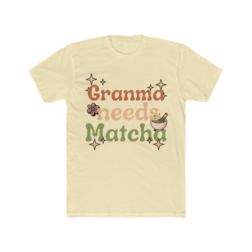 Granma Needs Matcha Tee | Vintage Front-Print Graphic | Matcha Collection