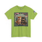Shiba Inu Puppies Duo T-Shirt — Cute Cherry Blossom Dog Tee