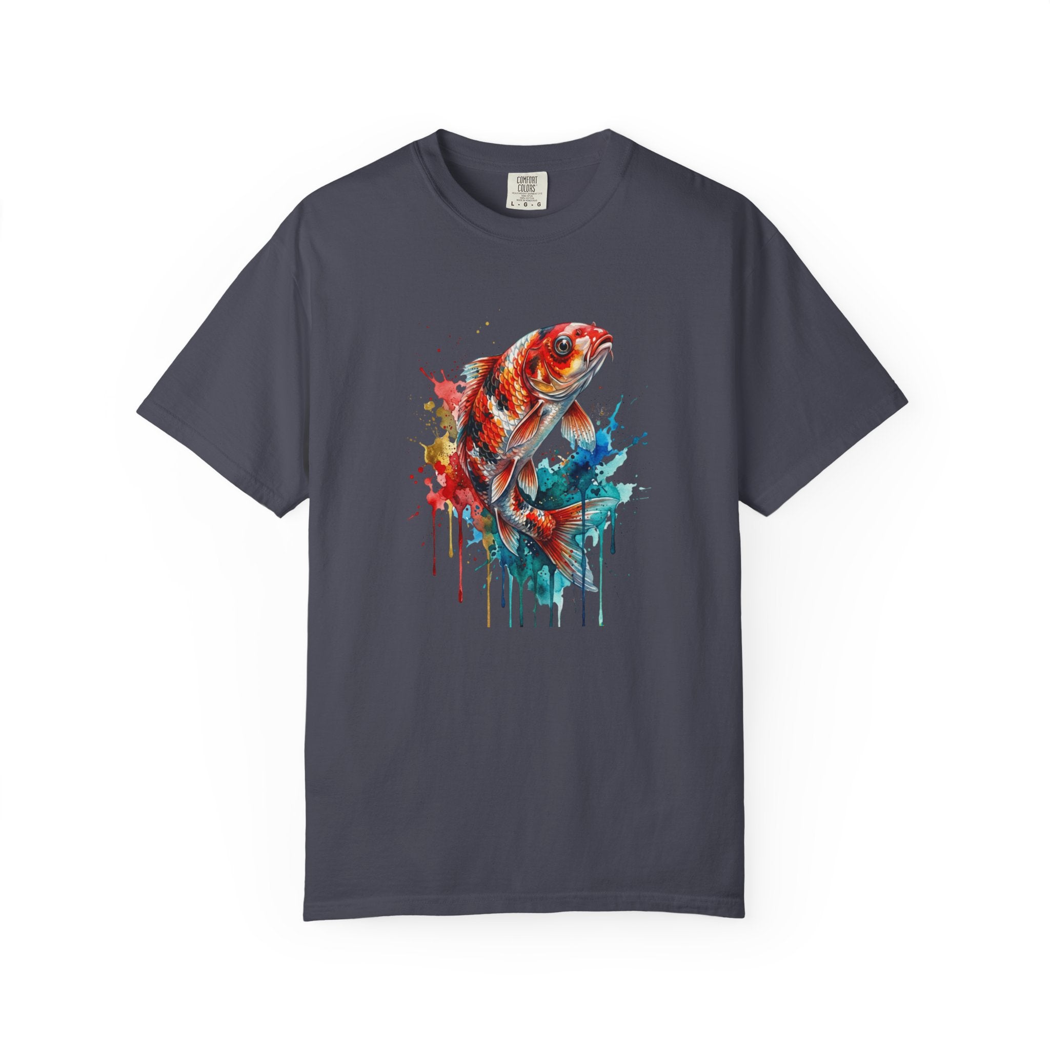 Watercolor Koi Fish T-Shirt | Color Splash Fish Art