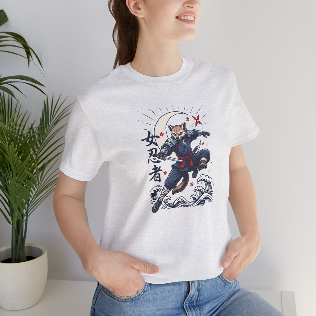 Ninja Cat Tee — Japanese Samurai Cat Graphic T-Shirt