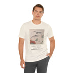 Teisai Hokuba "Swallows and Peonies" | Edo-period Surimono Art Tee (Light)