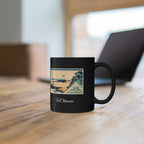 Hokusai Katsushika Hokusai Wave Art Black Ceramic Mug (11oz/15oz)