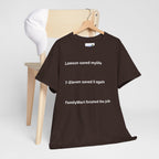 Lawson Saved My Life. 7-Eleven Saved It Again. FamilyMart Finished the Job. | Japan Convenience Store Tee — Dark Edition