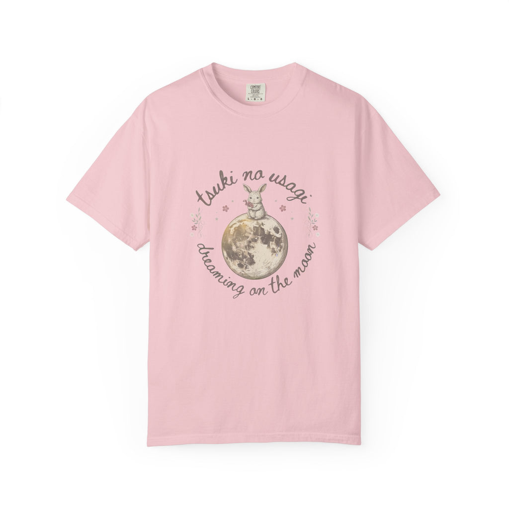 Moon Rabbit T-Shirt — "Tsuki no Usagi / Dreaming on the Moon" Vintage Graphic Tee