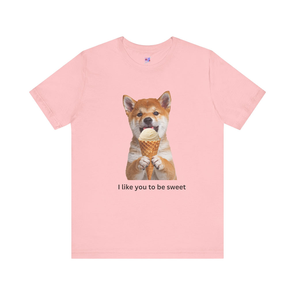 I Like You To Be Sweet Shiba Inu Eating Ice Cream T-Shirt