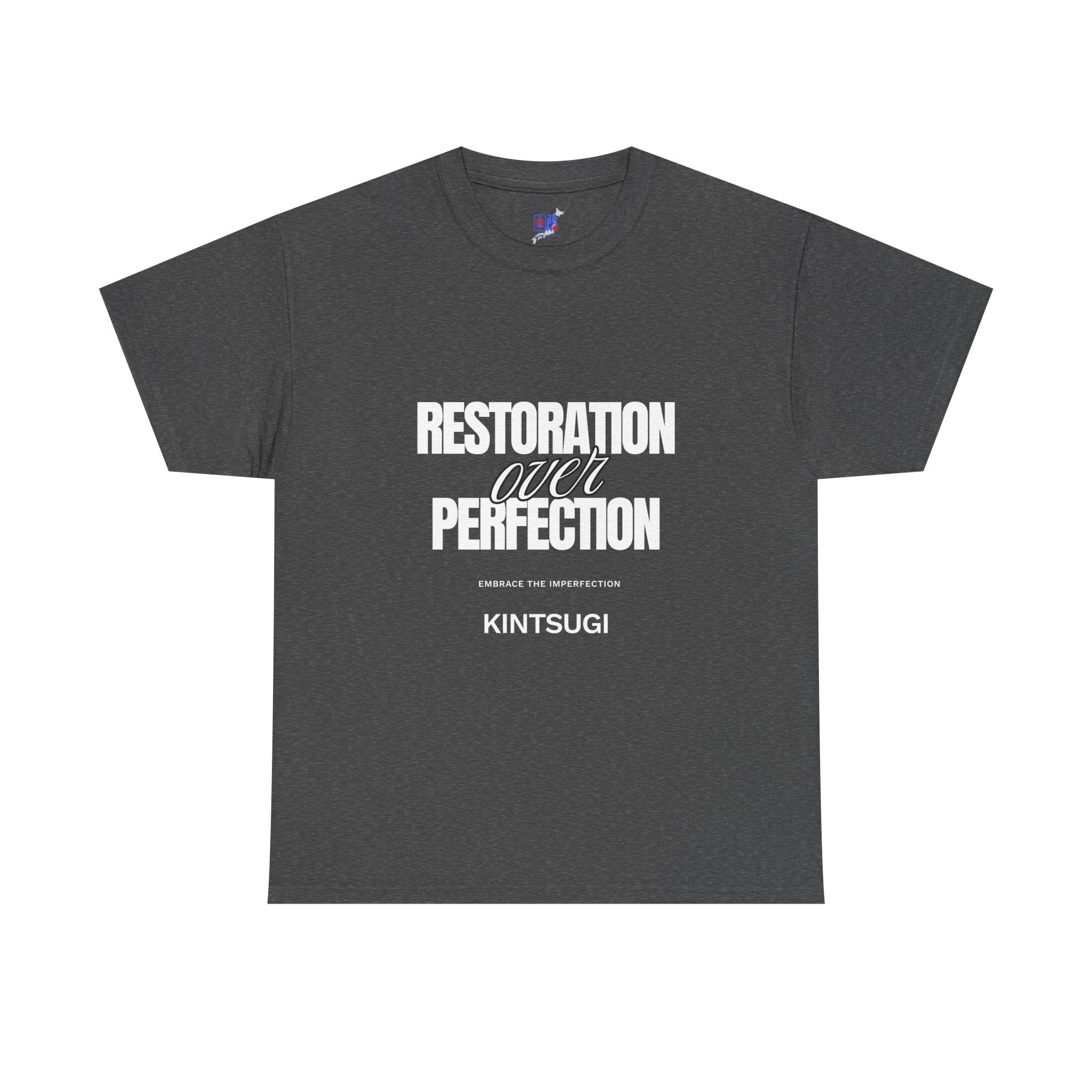 Kintsugi 'Restoration Over Perfection' T‑Shirt — Inspirational Graphic Tee