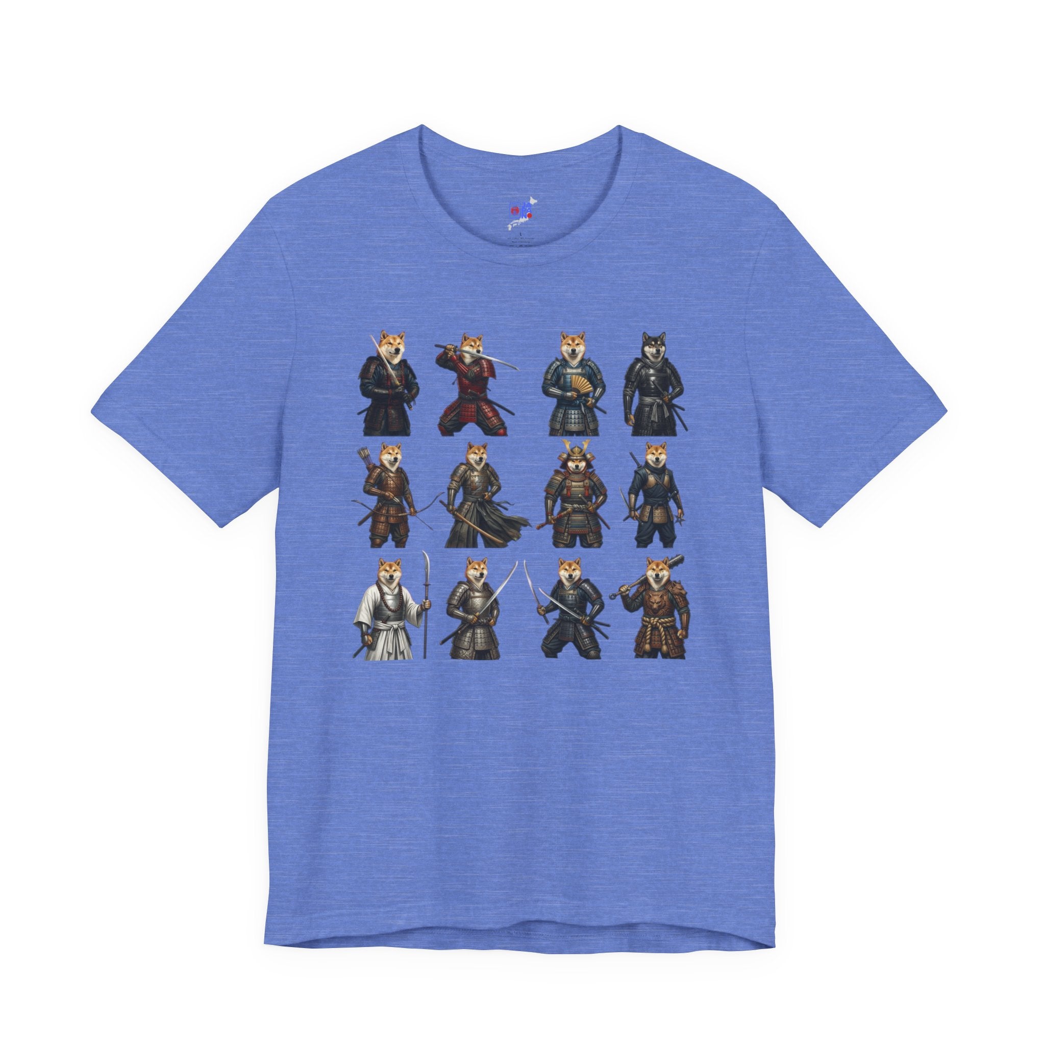 Shiba Inu Samurai T-Shirt, Japanese Warrior Dog Graphic Tee, Funny Dog Lover Gift, Anime Streetwear, Unisex Cotton Shirt
