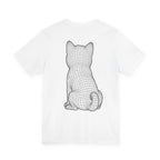 Wireframe Shiba Inu Puppy Tee | Dog Illustration T-Shirt