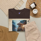 Tanuki Samurai T-Shirt, Japanese Raccoon Dog Warrior, Yomichi Night Road Folklore Bushido Graphic Tee