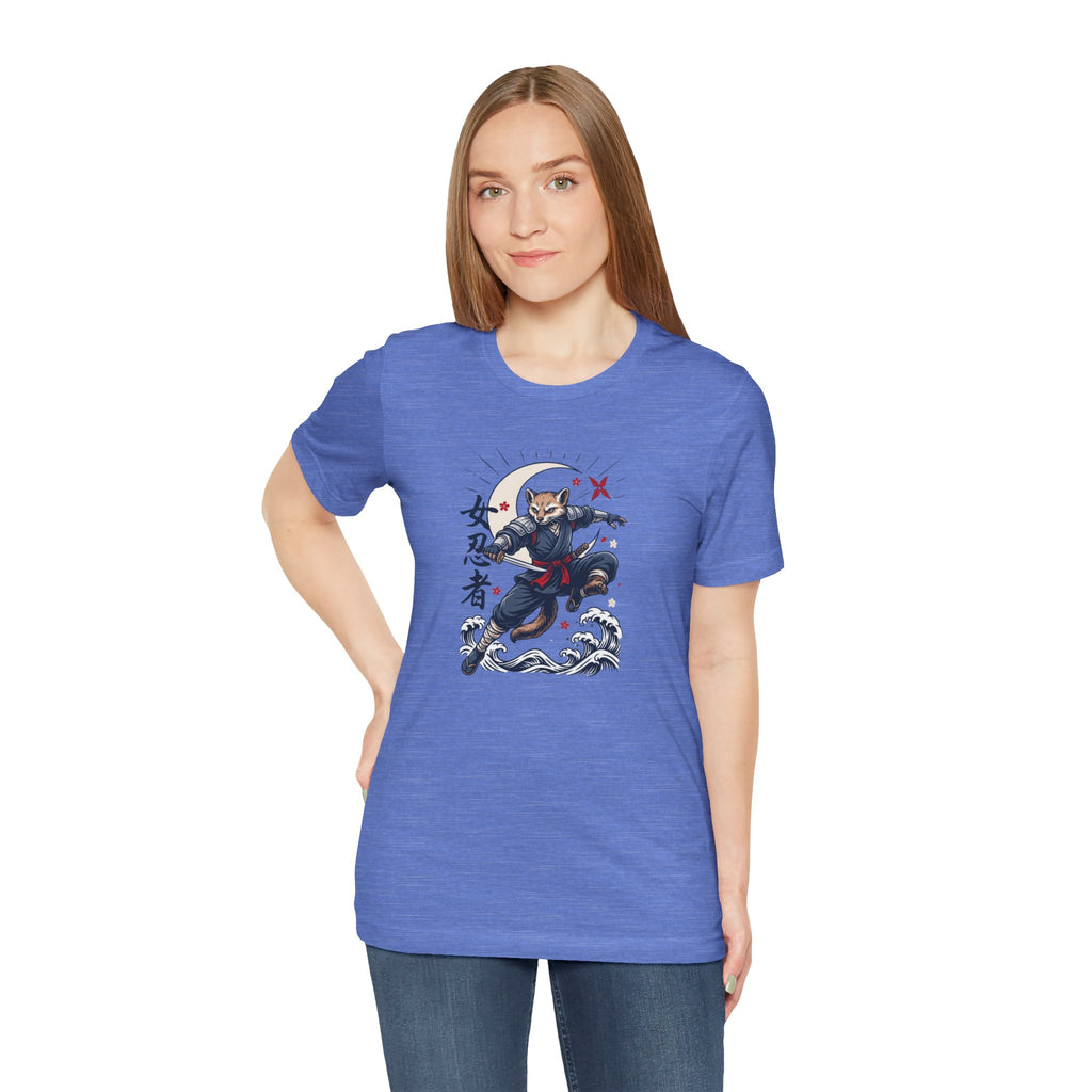 Ninja Cat Tee — Japanese Samurai Cat Graphic T-Shirt