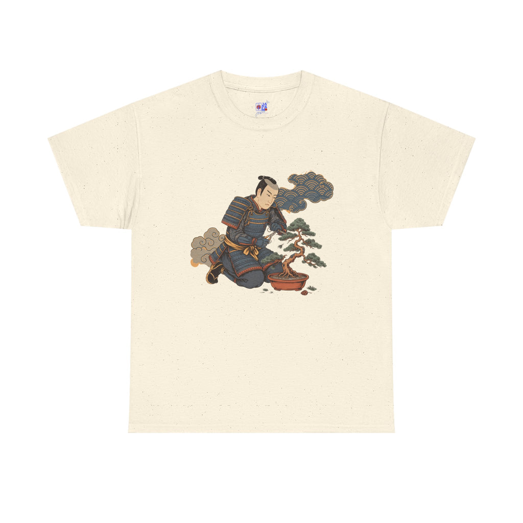 Bonsai Master Samurai T-Shirt, Japanese Ukiyo-E Bonsai Warrior Tee, Zen Gift for Bonsai Lovers, Tree Hobbyists & Plant Dad Gift