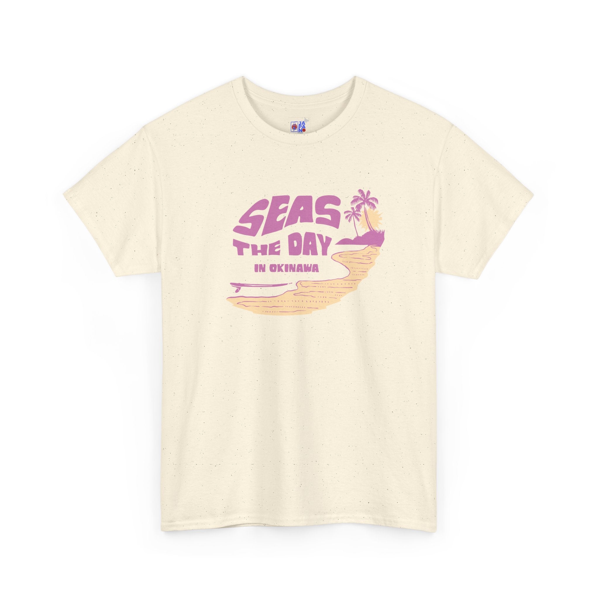 Seas the Day Okinawa Beach Tee — Vacation Graphic T-Shirt