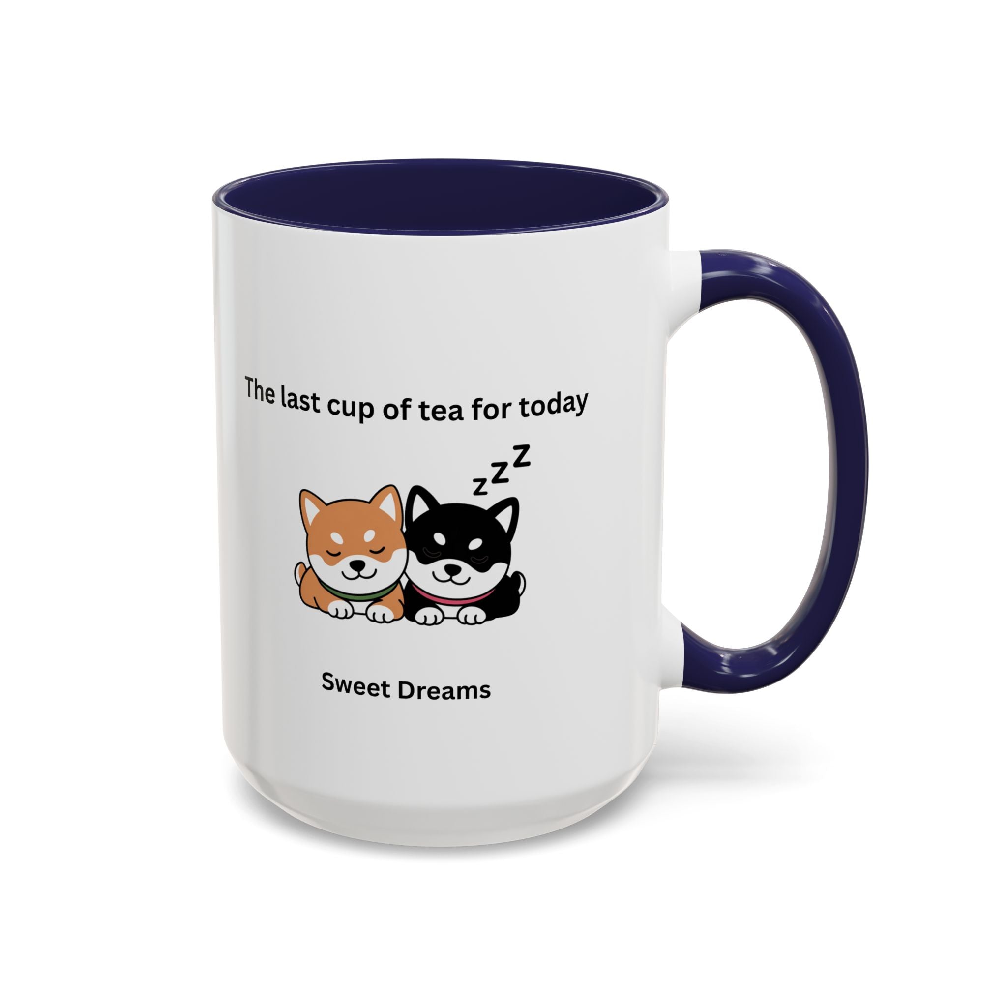 Shiba Inu "Sweet Dreams" Mug, The Last Cup of Tea for Today, Japanese Dog Cute Gift Mug