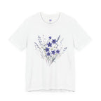 Japanese Kikyō Balloon Flower T-Shirt | Deep Purple Floral Dark Tee | Japan Autumn Botanical Art Shirt