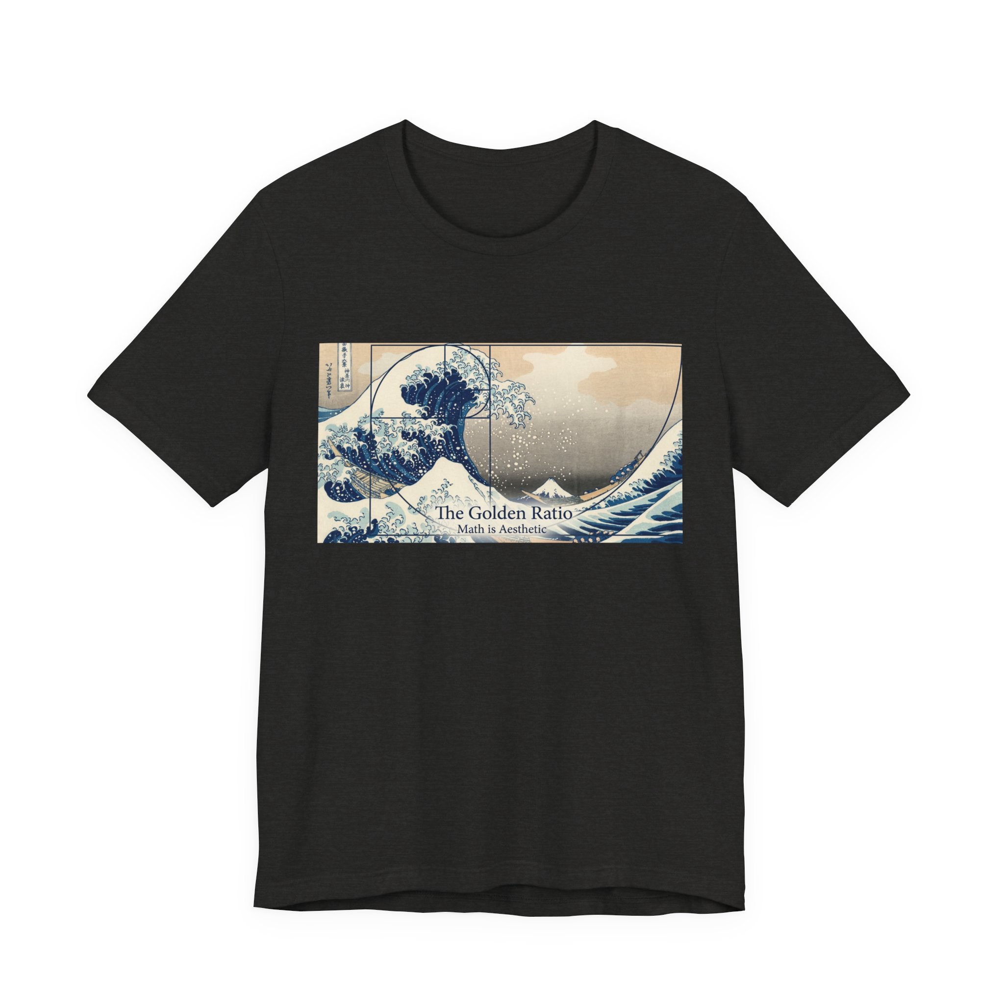 The Great Wave with Golden Ratio T-Shirt | Hokusai Wave Math Art