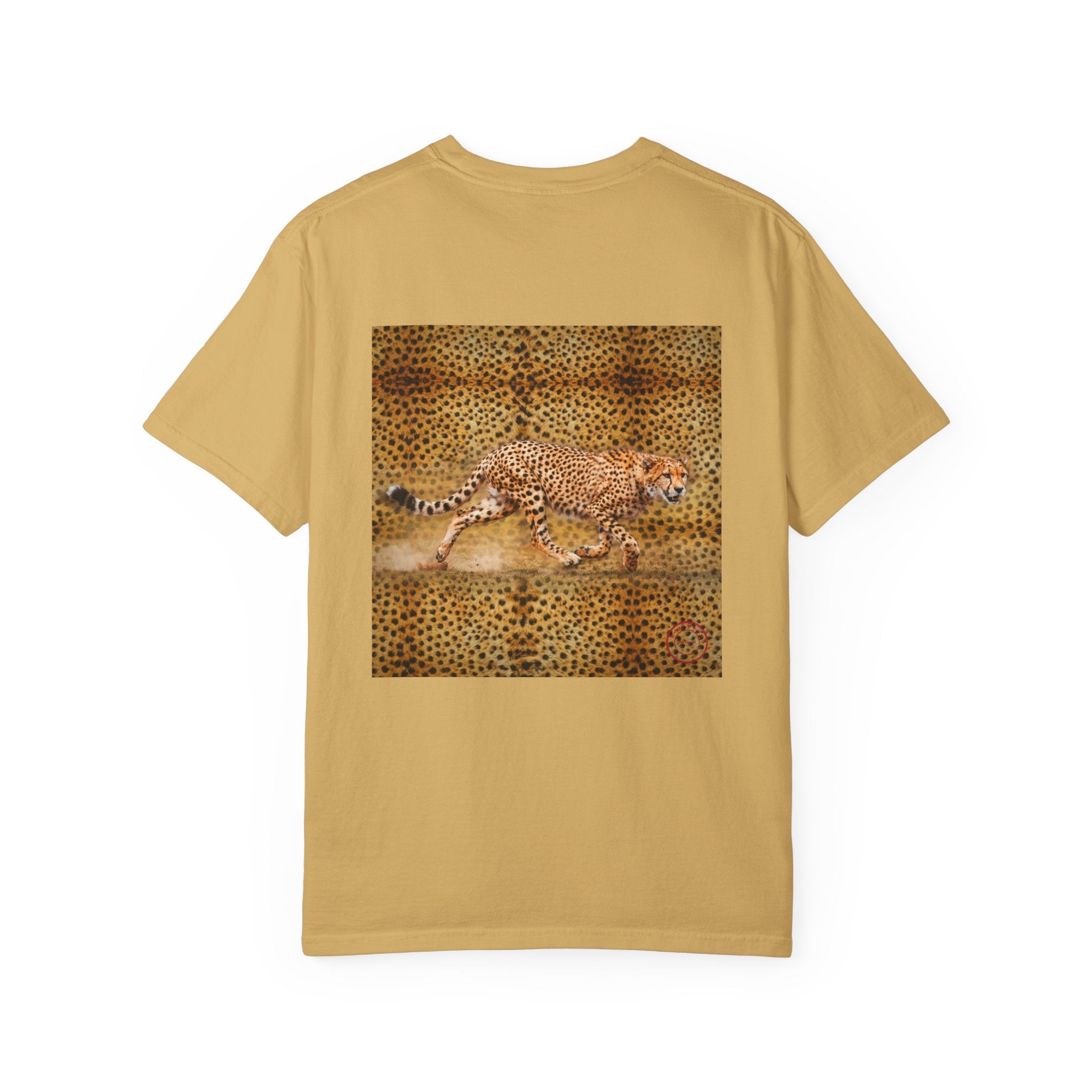 Cheetah Print Tee — Running Cheetah Graphic T-Shirt Comfort Color 1717