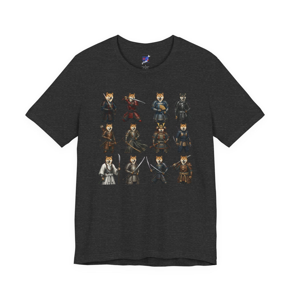 Shiba Inu Samurai T-Shirt, Japanese Warrior Dog Graphic Tee, Funny Dog Lover Gift, Anime Streetwear, Unisex Cotton Shirt