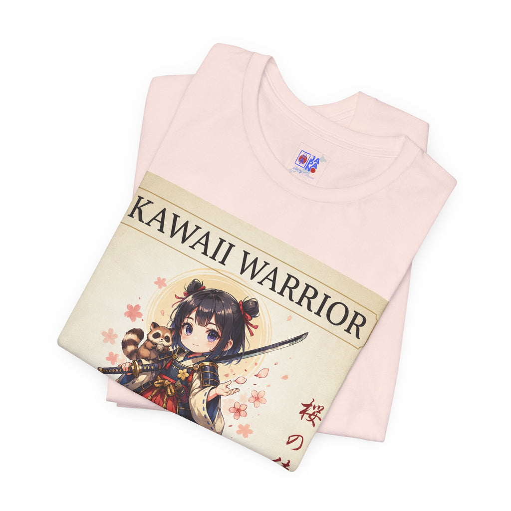 Kawaii Sakura Samurai T-Shirt — Cute Anime Warrior Tee