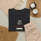 Shinobi T Shirt Ninja Japanese Kanji Tee Silent Warrior Gift for Anime Fans, Martial Arts Lover Clothing, Unique Graphic Shirt for Him