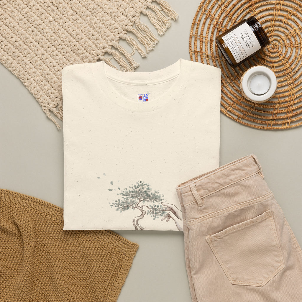It Takes Patience Bonsai T-Shirt, Minimalist Japanese Ink Wash Tree Tee, Zen Gift for Plant Lovers, Mindfulness & Slow Living