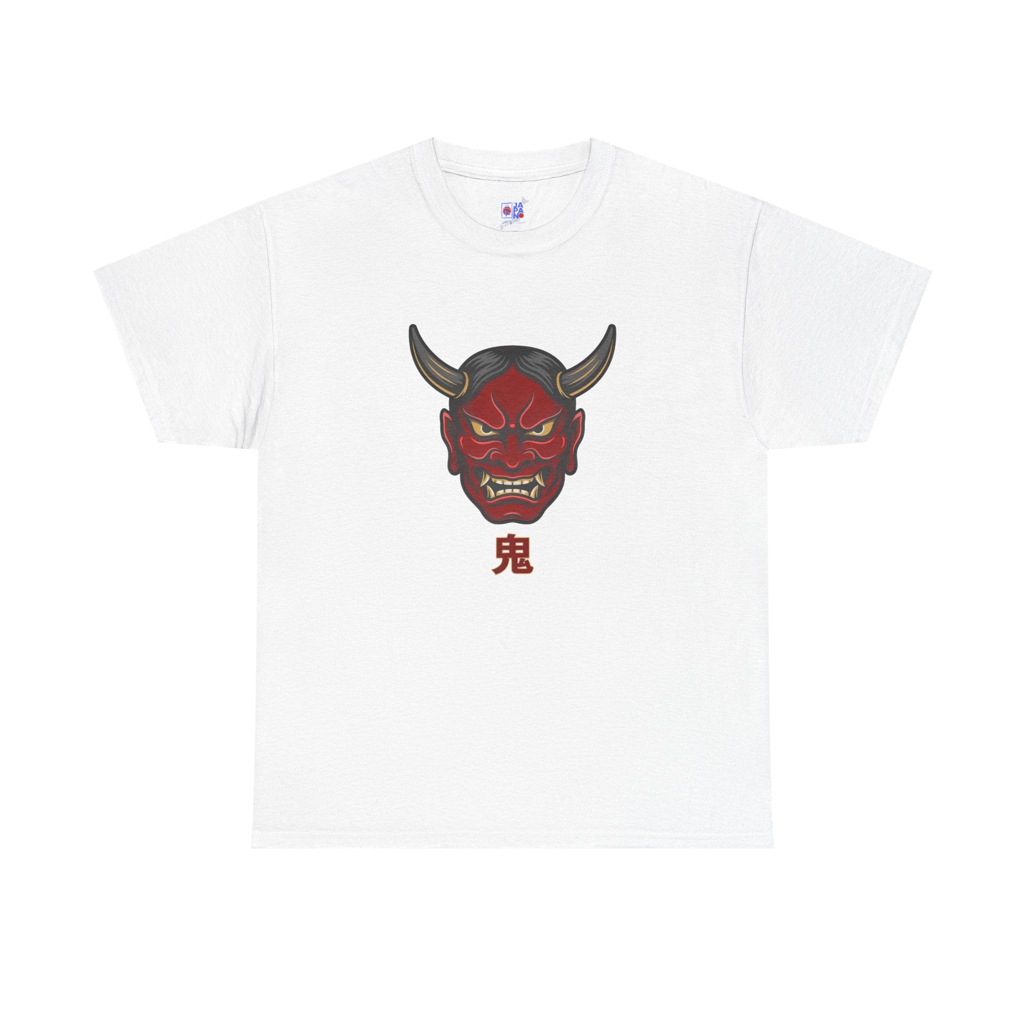 Oni Mask T-Shirt — 鬼 Japanese Demon Men's Graphic Tee | Dark Japan Streetwear Shirt