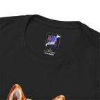 Shiba Inu Watercolor T-Shirt — Colorful Dog Portrait Tee
