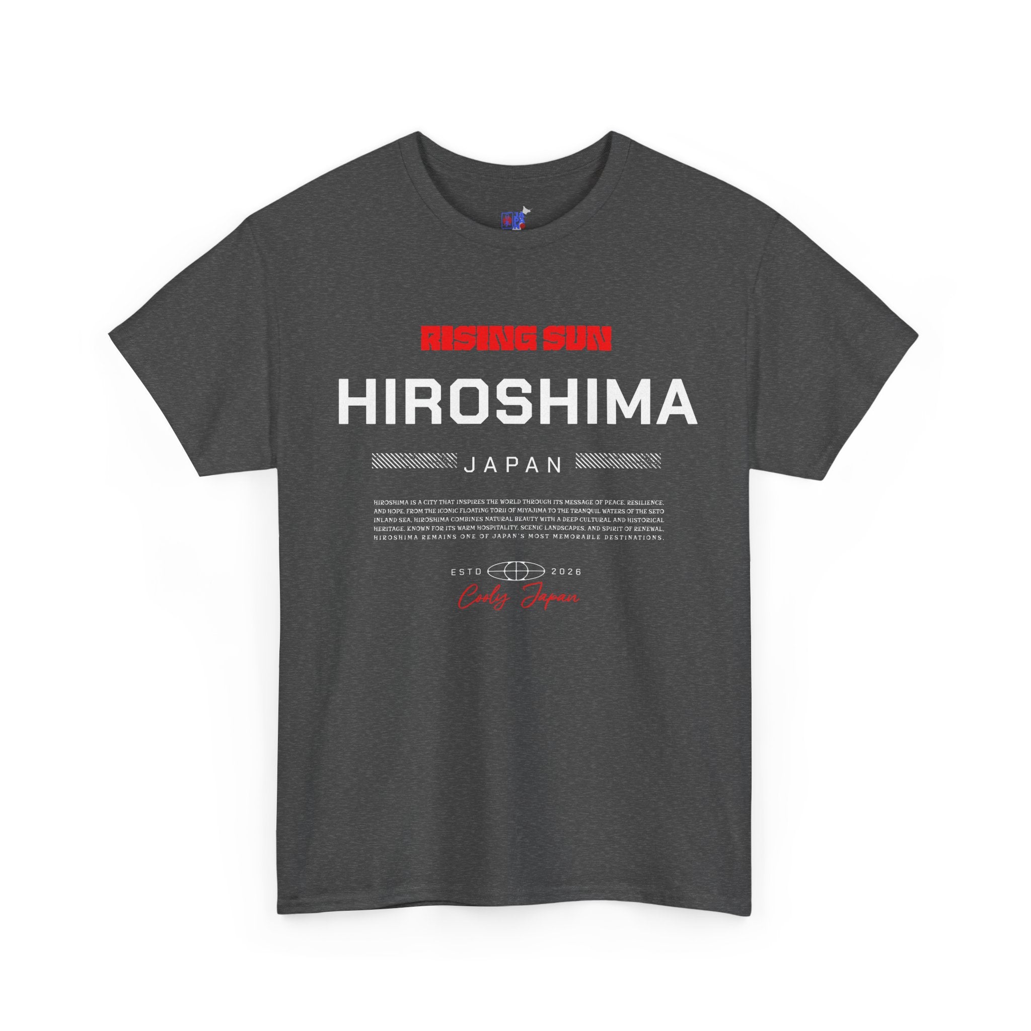 Hiroshima T-Shirt | 広島 Peace & Resilience Japan City Tee | Designed by Japanese