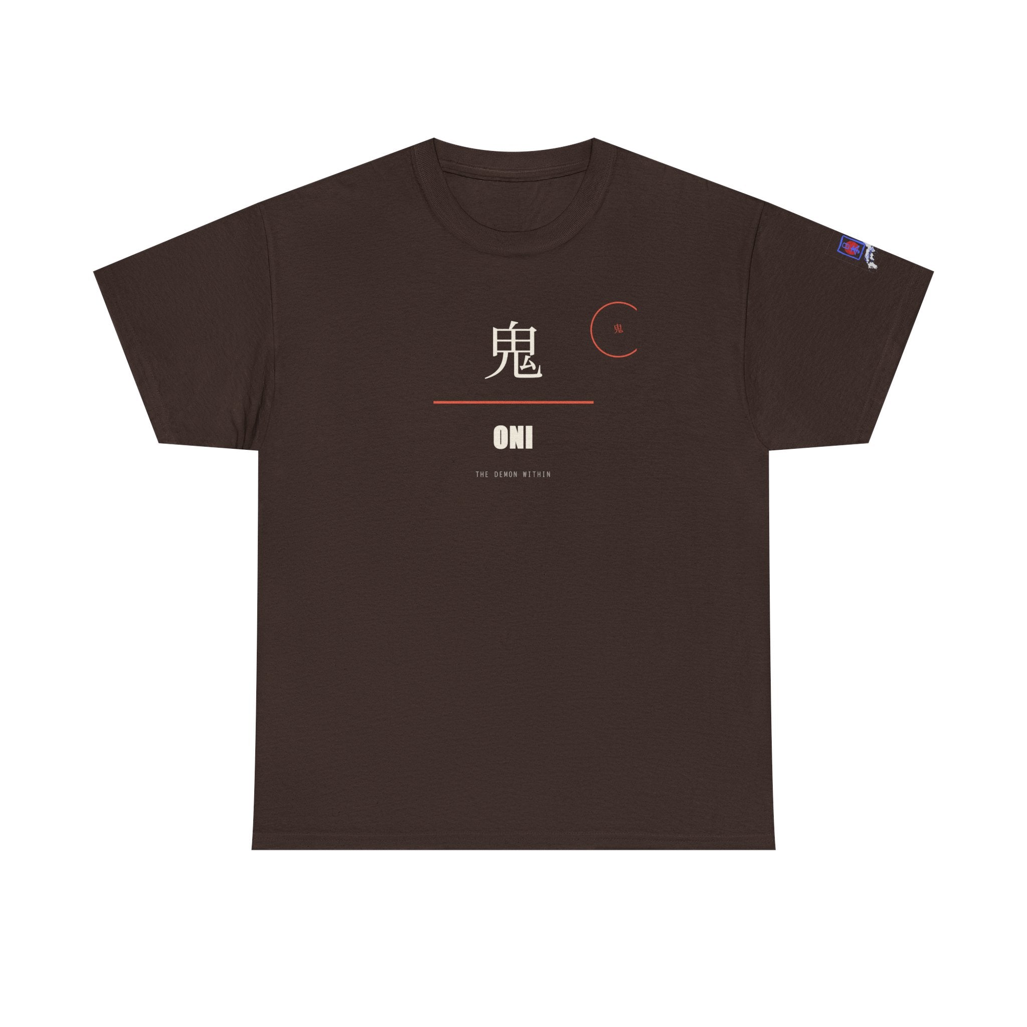 Oni T Shirt Japanese Demon Kanji Graphic Tee, Anime Lover Gift, Dark Minimalist Shirt, Halloween Costume Top