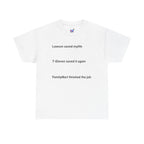 Lawson Saved My Life. 7-Eleven Saved It Again. FamilyMart Finished the Job. | Japan Convenience Store Tee — White Edition
