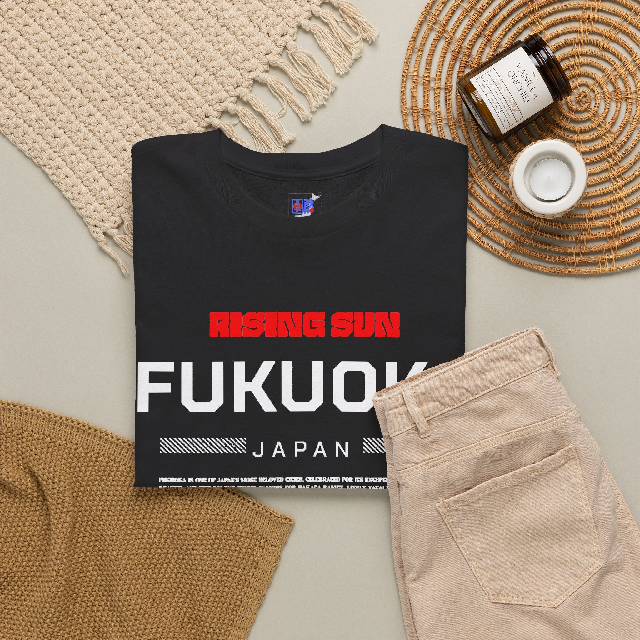 Fukuoka Japan T-Shirt, The Taste of Japan, Hakata Travel Souvenir, Kyushu Vacation Memory Tee, Gift for Japan Lovers