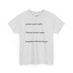 Lawson Saved My Life. 7-Eleven Saved It Again. FamilyMart Finished the Job. | Japan Convenience Store Tee — White Edition