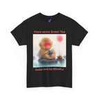 Mindful Monkey Tee — "Have Some Green Tea, Relax and Be Mindful" Cute Zen T-Shirt