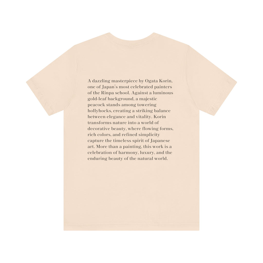 Korin Ogata "Peacock and Hollyhocks Screen", Japanese Art Museum T-Shirt