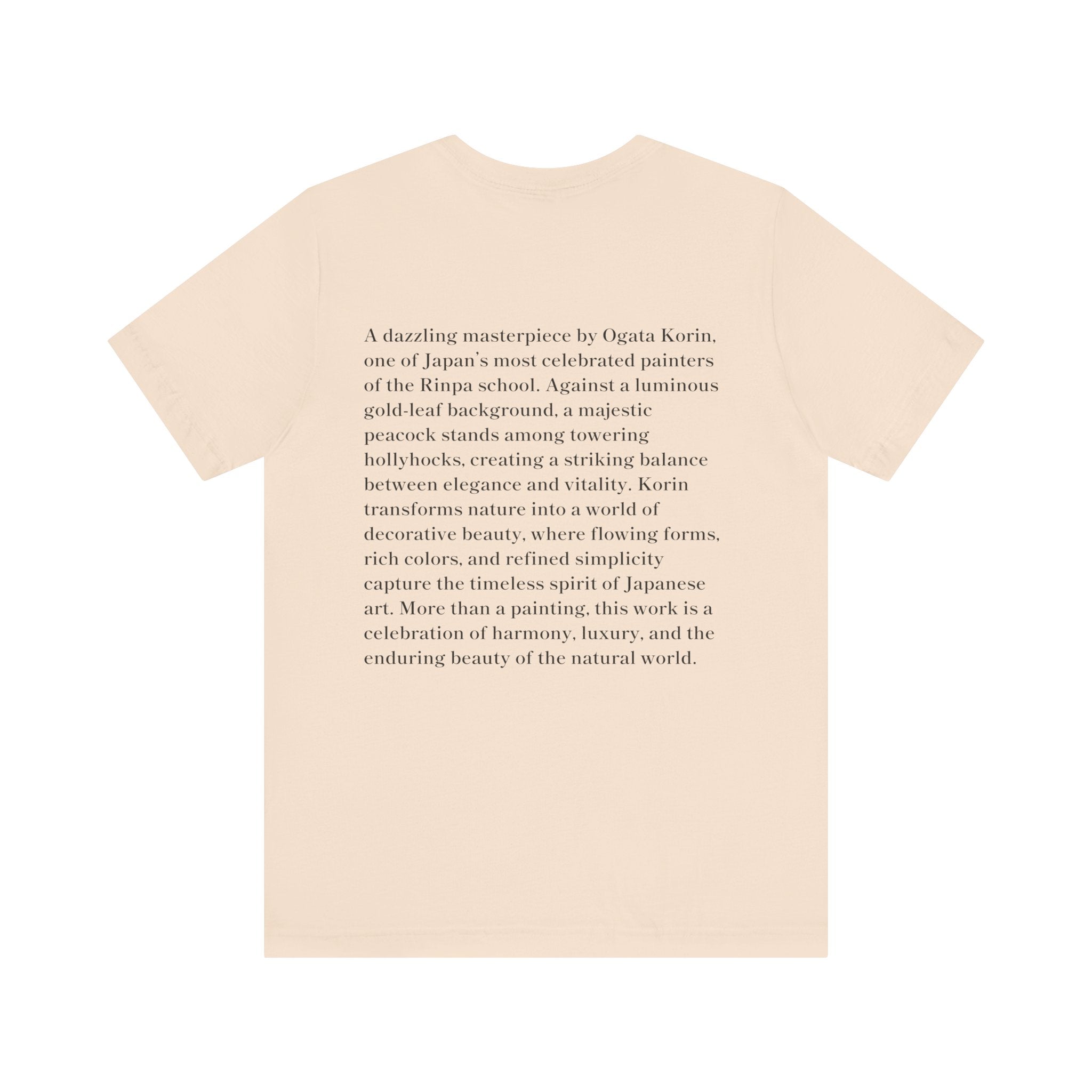 Korin Ogata "Peacock and Hollyhocks Screen", Japanese Art Museum T-Shirt